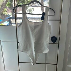 Abercrombie Seamless Rib Fabric Tank Bodysuit NWT Sz Large